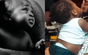 Davido Tattoos Faces of His Children On His Body