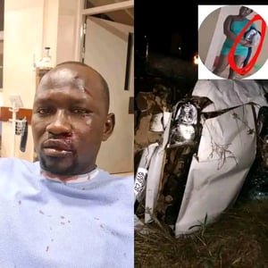 Danny Boy in nasty accident when going back to juba