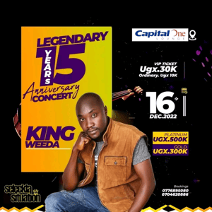 Legendary KING WEEDA announces dates for his 15th-anniversary Concert