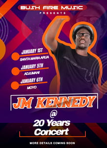 CONFIRMED: Legendary Jm Kennedy @20 years concert is up