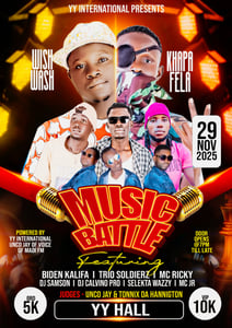 Khappa Fela and Wish Wash Set For Music Battle