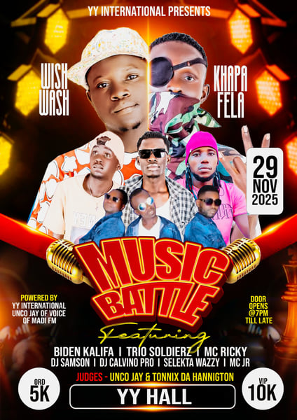 Khappa Fela and Wish Wash Set For Music Battle