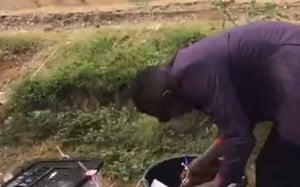 Jose Chameleone casts his vote