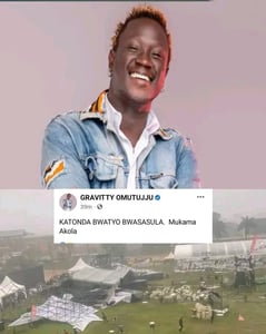 Gravity omutuju mocks Jose chameleon over his failed Ggwanga muje concert