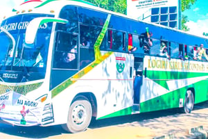 Logiri girls SS acquired a brand new isuzu bus