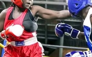 Westnile has won again. Ayike Arafah Cissy of Arua City boxing club beats Suzan To clinch another victory