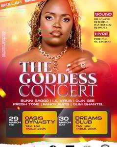 Skillah Andtrita live in"THE GODDESS CONCERT"