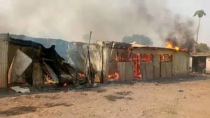 Fire Guts Elegu Border Market in Adjumani District