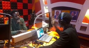 Hassan D'bigBrother hosted Raga python on access FM despite their feud