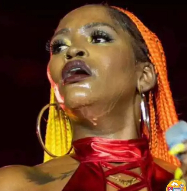 Winnie Nwagi melted like ice cream during Beenie man's show in Kampala